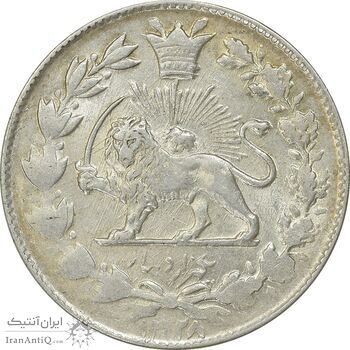 سکه 1000 دینار 1328 خطی - AU58 - احمد شاه