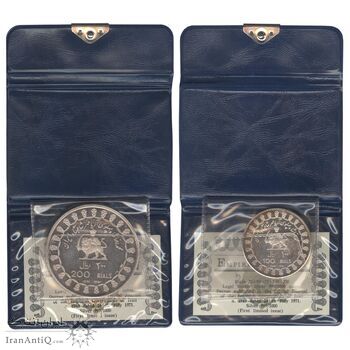 مدال های نقره سری جشنهای 2500 ساله شاهنشاهی - PF65 - محمد رضا شاه