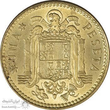 سکه 1 پزتا (80)1975 خوان کارلوس یکم - MS63 - اسپانیا