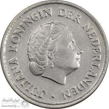 سکه 25 سنت 1976 یولیانا - EF45 - هلند