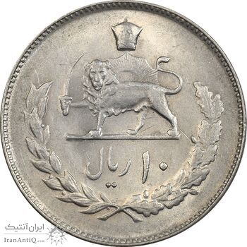 سکه 10 ریال 1354 - EF45 - محمد رضا شاه