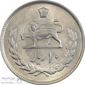 سکه 10 ریال 1353 - AU58 - محمد رضا شاه سکه 10 ریال 1353 - AU58 - محمد رضا شاه