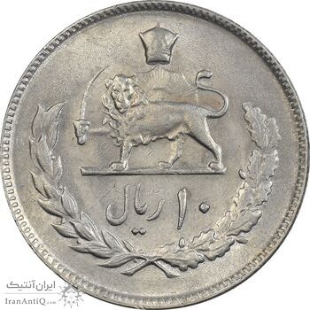 سکه 10 ریال 1353 - AU58 - محمد رضا شاه سکه 10 ریال 1353 - AU58 - محمد رضا شاه