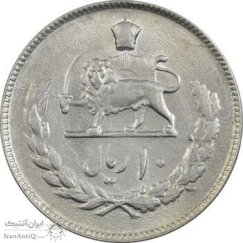 سکه 10 ریال 1352 (عددی) - AU50 - محمد رضا شاه سکه 10 ریال 1352 (عددی) - AU50 - محمد رضا شاه