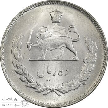 سکه 10 ریال 1350 - MS63 - محمد رضا شاه سکه 10 ریال 1350 - MS63 - محمد رضا شاه