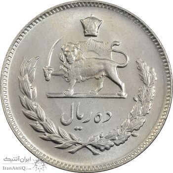 سکه 10 ریال 1346 - MS61 - محمد رضا شاه سکه 10 ریال 1346 - MS61 - محمد رضا شاه
