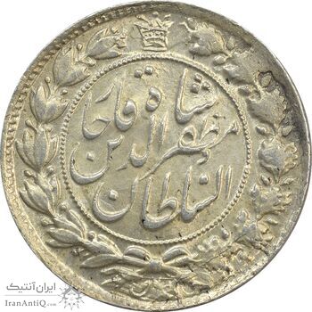 سکه 2 قران 1322 (با کنگره) - MS63 - مظفرالدین شاه