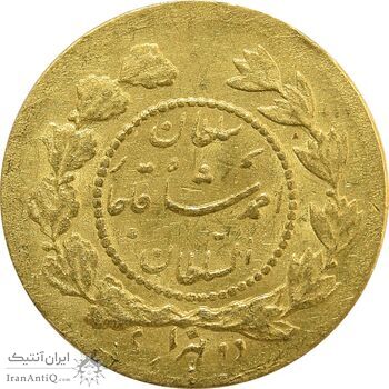 سکه طلا 2000 دینار 1339 (تاریخ مکرر) - AU58 - احمد شاه