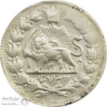 سکه 2000 دینار 1318 (13108 ارور تاریخ) خطی - MS62 - مظفرالدین شاه