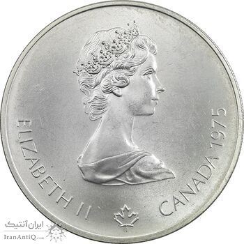 سکه 5 دلار 1975 یادبود المپیک مونترال - پرتاب نیزه دختران - MS63 - الیزابت دوم - کانادا سکه 5 دلار 1975 یادبود المپیک مونترال - پرتاب نیزه دختران - MS63 - الیزابت دوم - کانادا