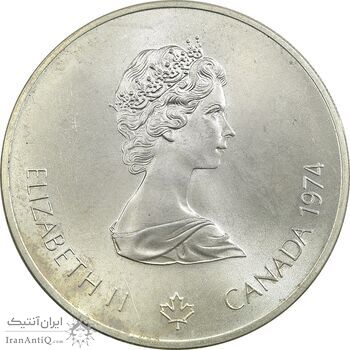 سکه 5 دلار 1974 یادبود المپیک مونترال - MS63 - الیزابت دوم - کانادا سکه 5 دلار 1974 یادبود المپیک مونترال - MS63 - الیزابت دوم - کانادا