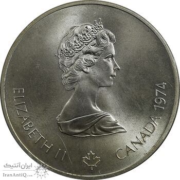 سکه 5 دلار 1974 یادبود المپیک مونترال - MS63 - الیزابت دوم - کانادا سکه 5 دلار 1974 یادبود المپیک مونترال - MS63 - الیزابت دوم - کانادا