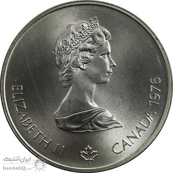 سکه 5 دلار 1976 یادبود المپیک مونترال - MS64 - الیزابت دوم - کانادا سکه 5 دلار 1976 یادبود المپیک مونترال - MS64 - الیزابت دوم - کانادا