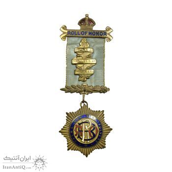 نشان برنز افتخار ماسونی 1945 - روبان و جعبه فابریک - AU - انگلستان