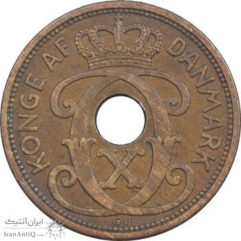 سکه 5 اوره 1927 کریستیان دهم - EF45 - دانمارک