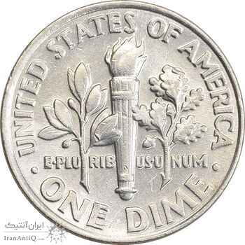 سکه 1 دایم 2001P روزولت - AU50 - آمریکا