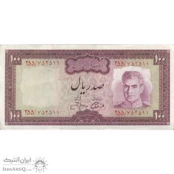 اسکناس 100 ریال (آموزگار - جهانشاهی) - تک - EF40 - محمد رضا شاه اسکناس 100 ریال (آموزگار - جهانشاهی) - تک - EF40 - محمد رضا شاه