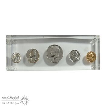 مجموعه سکه های تک نمونه آمریکا - رزین شده - UNC
