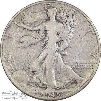 سکه نیم دلار 1945 نماد آزادی - VF25 - آمریکا