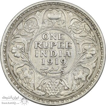 سکه 1 روپیه 1919 جرج پنجم - EF45 - هند سکه 1 روپیه 1919 جرج پنجم - EF45 - هند