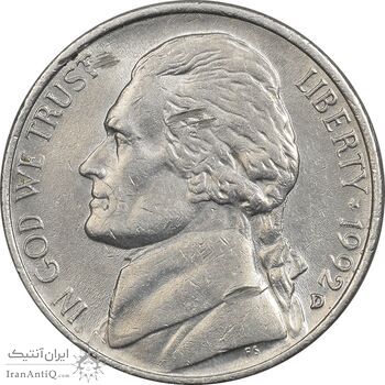 سکه 5 سنت 1992D جفرسون - MS61 - آمریکا