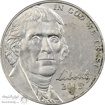 سکه 5 سنت 2015D جفرسون - MS61 - آمریکا