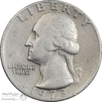 سکه کوارتر دلار 1973 واشنگتن - EF40 - آمریکا سکه کوارتر دلار 1973 واشنگتن - EF40 - آمریکا
