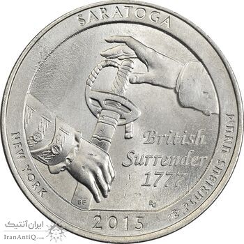 سکه کوارتر دلار 2015P ساراتوگا - MS62 - آمریکا