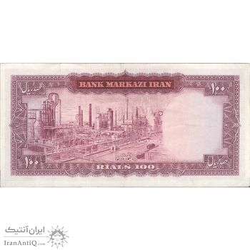 اسکناس 100 ریال (هویدا - سمیعی) - تک - EF40 - محمد رضا شاه