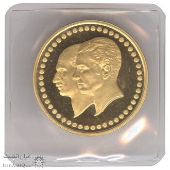 مدال طلا 5 گرمی بانک ملی (دایره) - PF69 - محمد رضا شاه مدال طلا 5 گرمی بانک ملی (دایره) - PF69 - محمد رضا شاه