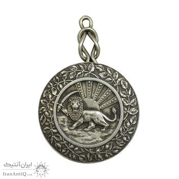 مدال نقره بپاداش خدمت (بدون جعبه) - EF - رضا شاه