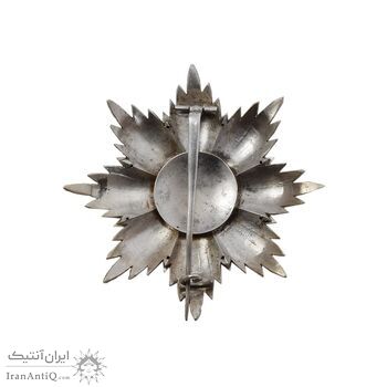 نشان همایونی درجه یک ( با جعبه و روبان  فابریک) - AU - ناصرالدین شاه