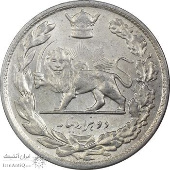 سکه 2000 دینار 1308 تصویری - MS61 - رضا شاه سکه 2000 دینار 1308 تصویری - MS61 - رضا شاه