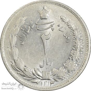 سکه 2 ریال 1313 - MS61 - رضا شاه