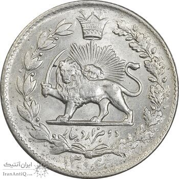سکه 2000 دینار 1306 خطی - MS63 - رضا شاه سکه 2000 دینار 1306 خطی - MS63 - رضا شاه