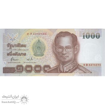 اسکناس 1000 بات بدون تاریخ (1999-2004) بومیپول آدولیاده - نیمانامهیندا-سوناکو - تک - UNC64 - تایلند