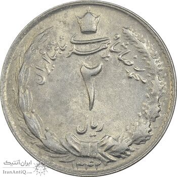 سکه 2 ریال 1342 - AU50 - محمد رضا شاه سکه 2 ریال 1342 - AU50 - محمد رضا شاه