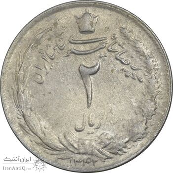 سکه 2 ریال 1342 - EF45 - محمد رضا شاه