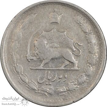 سکه 2 ریال 1340 - VF35 - محمد رضا شاه