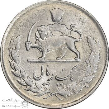 سکه 1 ریال 1335 مصدقی - MS63 - محمد رضا شاه