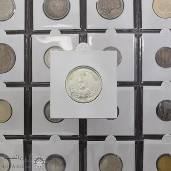 سکه 2000 دینار 1336 تصویری - MS61 - احمد شاه