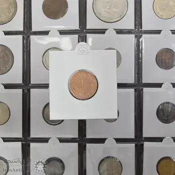 سکه 10 دینار 1314 مس - MS60 - رضا شاه