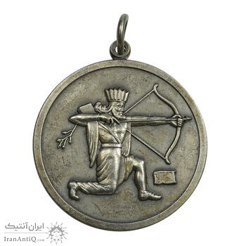 مدال آویز ستاد ارتشتاران (کماندار) نقره ای - AU - محمدرضا شاه