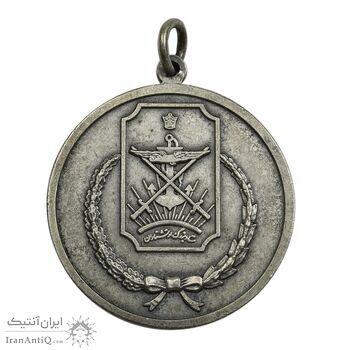 مدال آویز ستاد ارتشتاران (کماندار) نقره ای - AU - محمدرضا شاه