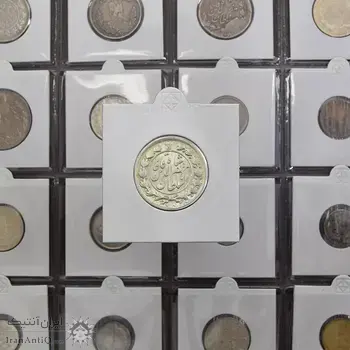 سکه 2 قران 1322 (با کنگره) - MS62 - مظفرالدین شاه