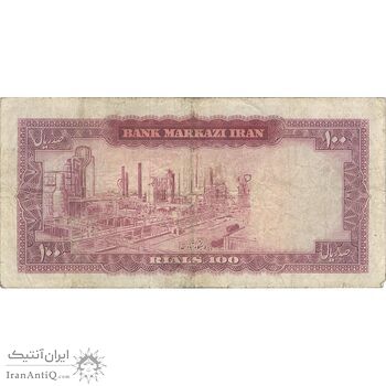 اسکناس 100 ریال (هویدا - سمیعی) - تک - VF25 - محمد رضا شاه