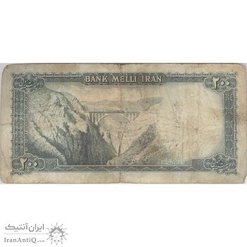 اسکناس 200 ریال سری سوم - تک - VF20 - محمد رضا شاه اسکناس 200 ریال سری سوم - تک - VF20 - محمد رضا شاه