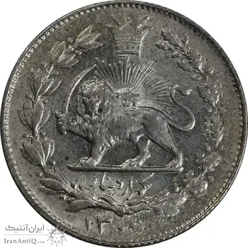 سکه 1000 دینار 1306 خطی - MS63 - رضا شاه