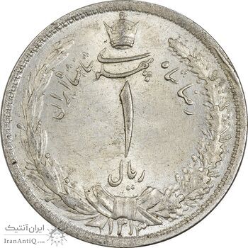 سکه 1 ریال 1313 (3 تاریخ کوچک) - MS64 - رضا شاه سکه 1 ریال 1313 (3 تاریخ کوچک) - MS64 - رضا شاه