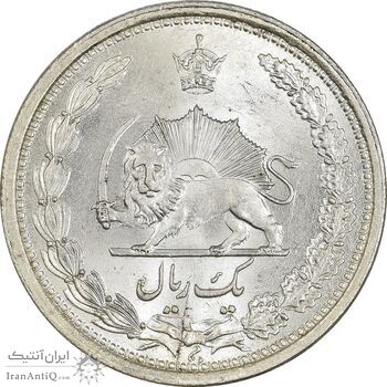 سکه 1 ریال 1313 (3 تاریخ بالا) - MS65 - رضا شاه سکه 1 ریال 1313 (3 تاریخ بالا) - MS65 - رضا شاه